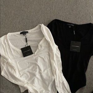 Black & Ivory JLUXLABEL Astra Essential Bodysuit